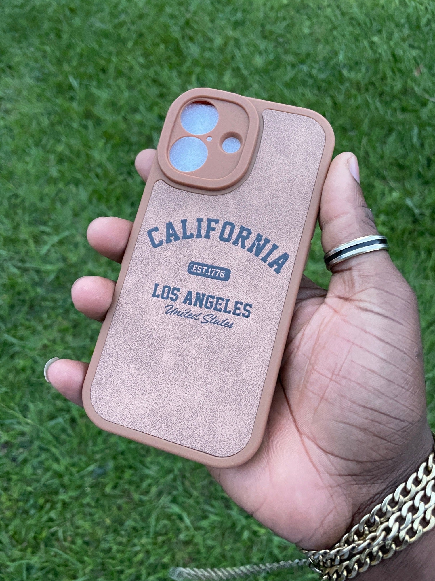 Pochette iPhone 17 California Los Angeles Chocolat 🍫☀️