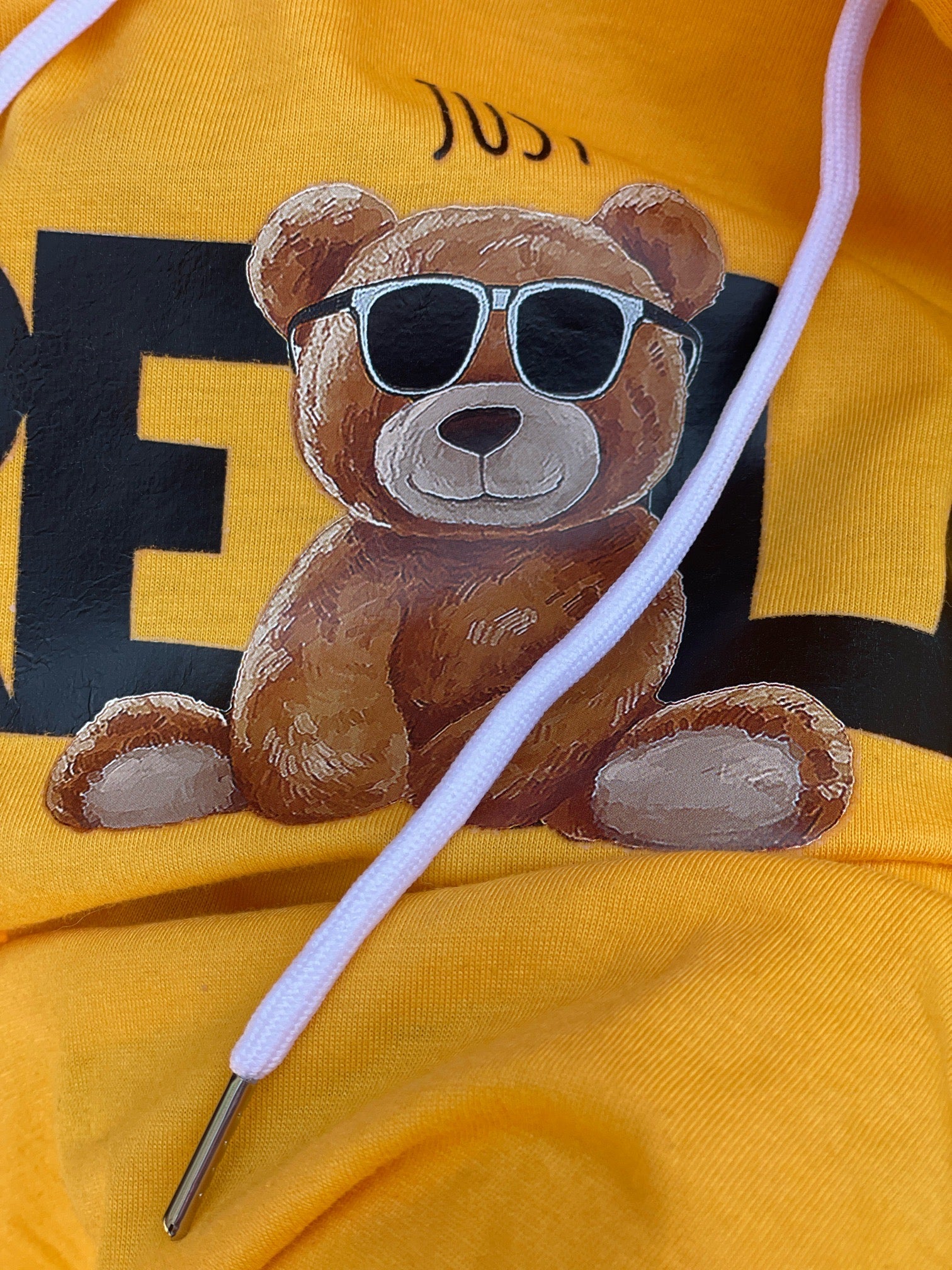 Hoodie Just Relax - Jaune Vibrant