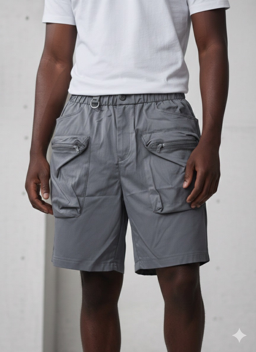 Short Cargo - Gris Anthracite Techwear