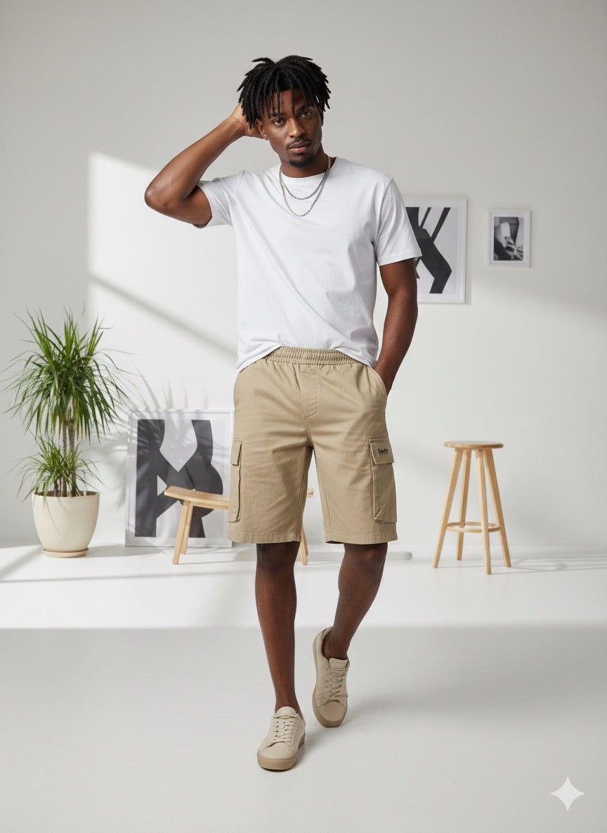 Short Cargo Kaki - Style Militaire Taille M