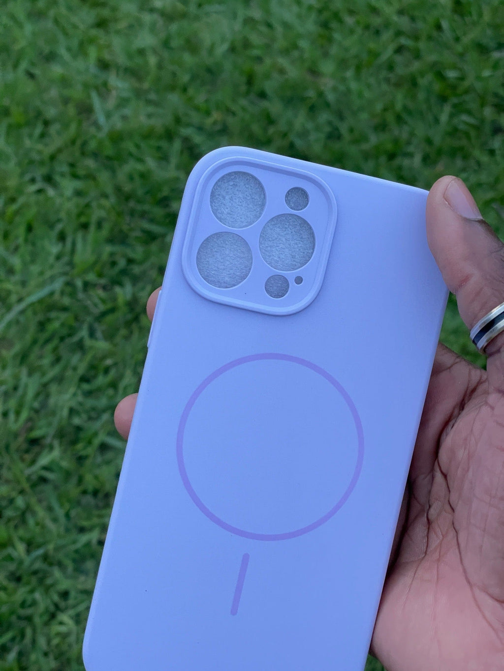 Pochette iPhone 14 Pro Max Bleu Lavande MagSafe 💙✨