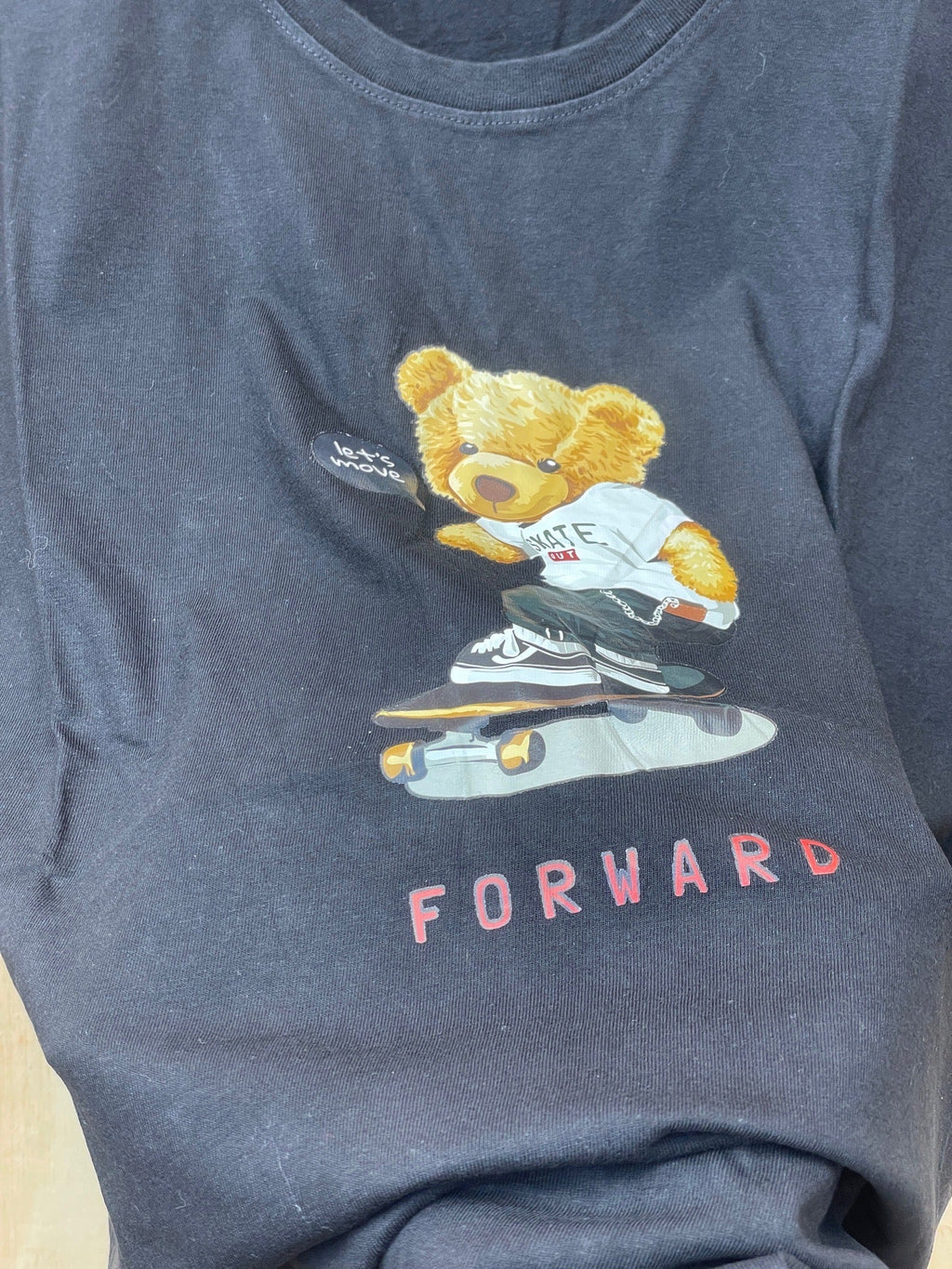 T-Shirt FORWARD Ourson Skateur - "Let's Move"