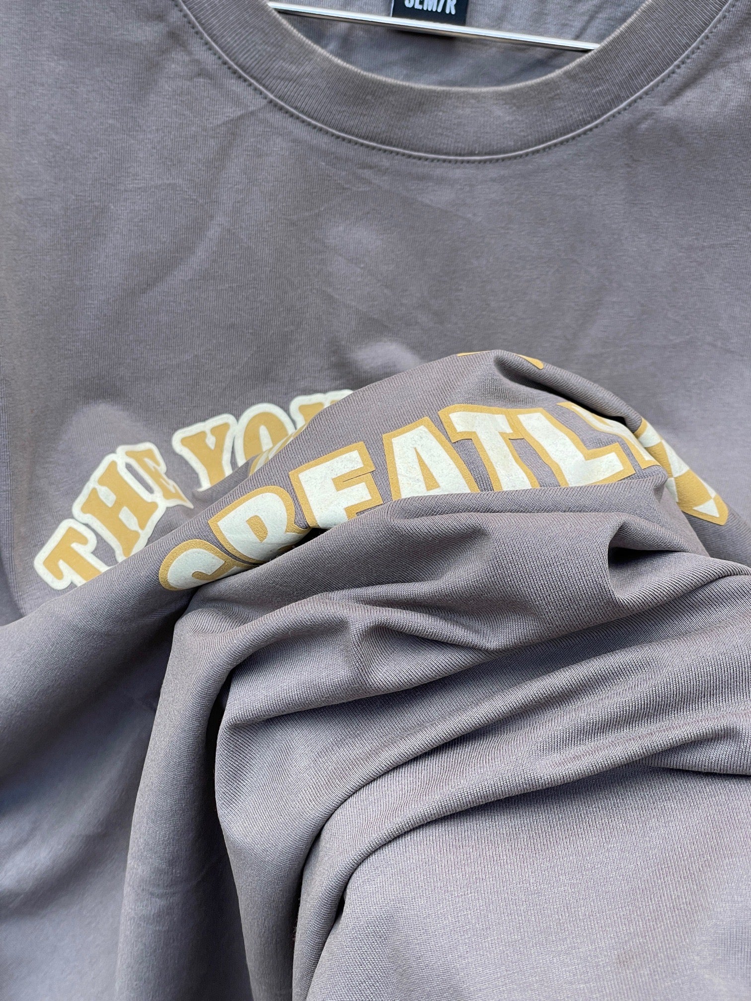 T-Shirt "The Youth Power Greatly" - gris Oversize XXL