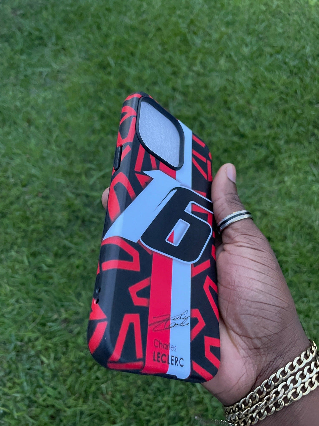 Pochette iPhone Leclerc Racing 🏎️🔴