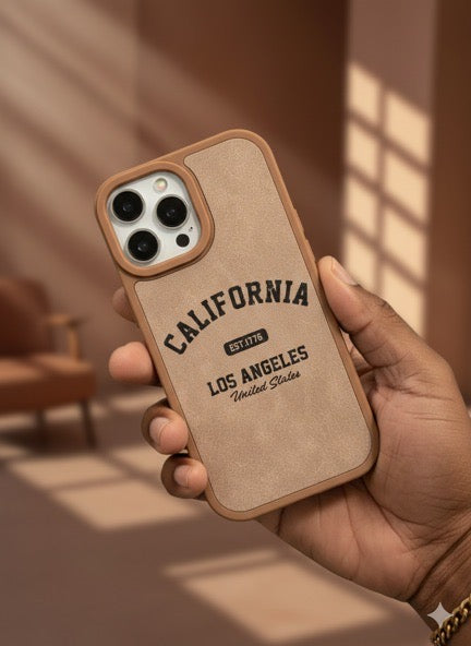 Pochette iPhone 17 California Los Angeles Chocolat 🍫☀️