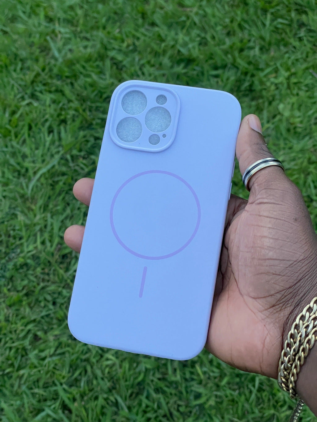 Pochette iPhone 14 Pro Max Bleu Lavande MagSafe 💙✨