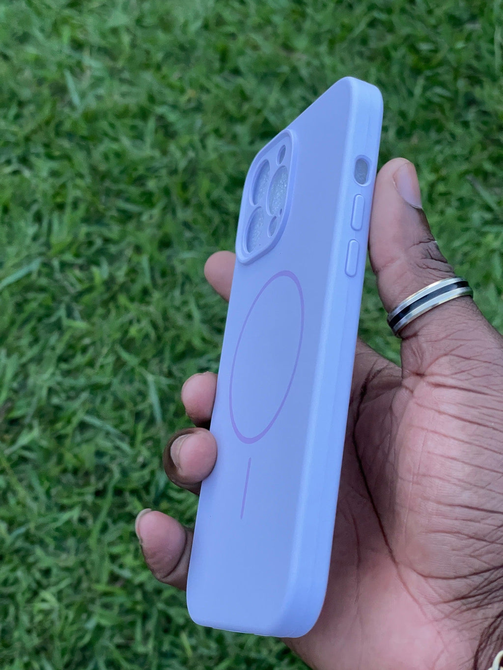 Pochette iPhone 14 Pro Max Bleu Lavande MagSafe 💙✨