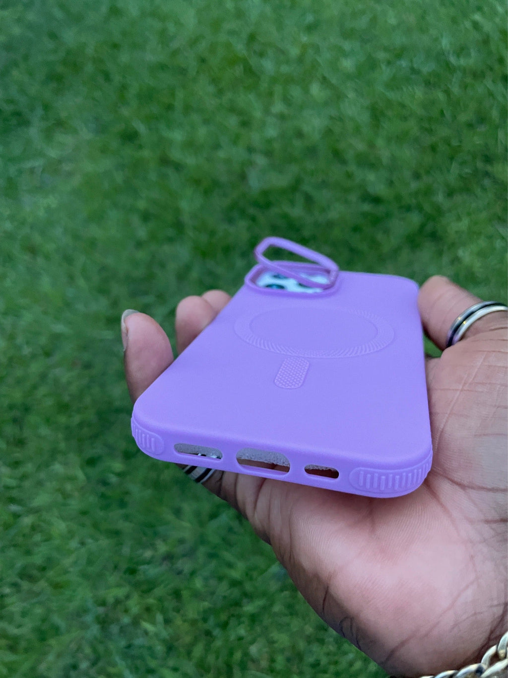 Pochette iPhone 12 Pro/12 Violet Miroir 💜✨