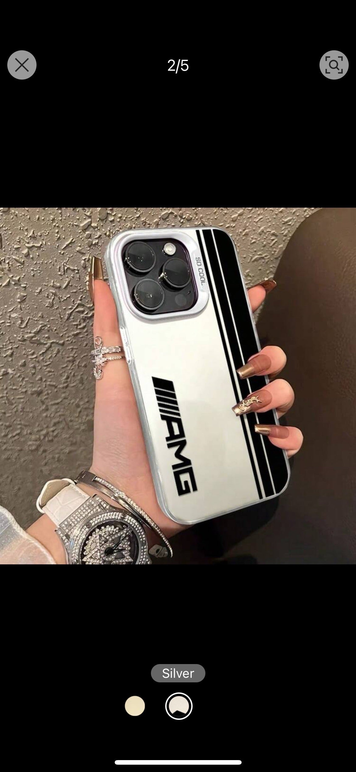 Pochette AMG Style Racing - iPhone 15 & iPhone 11