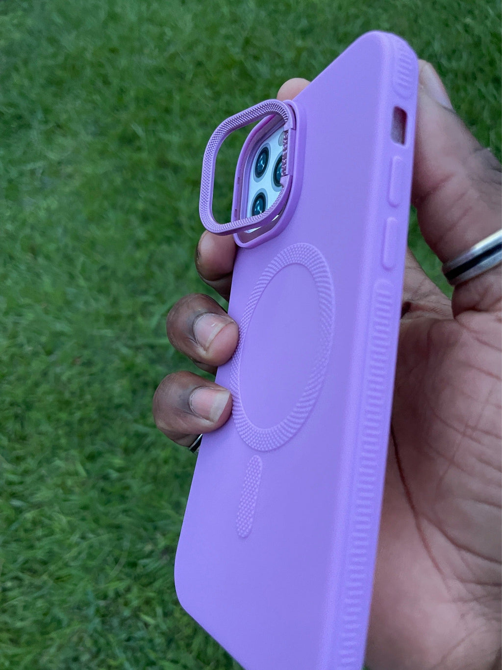 Pochette iPhone 12 Pro/12 Violet Miroir 💜✨