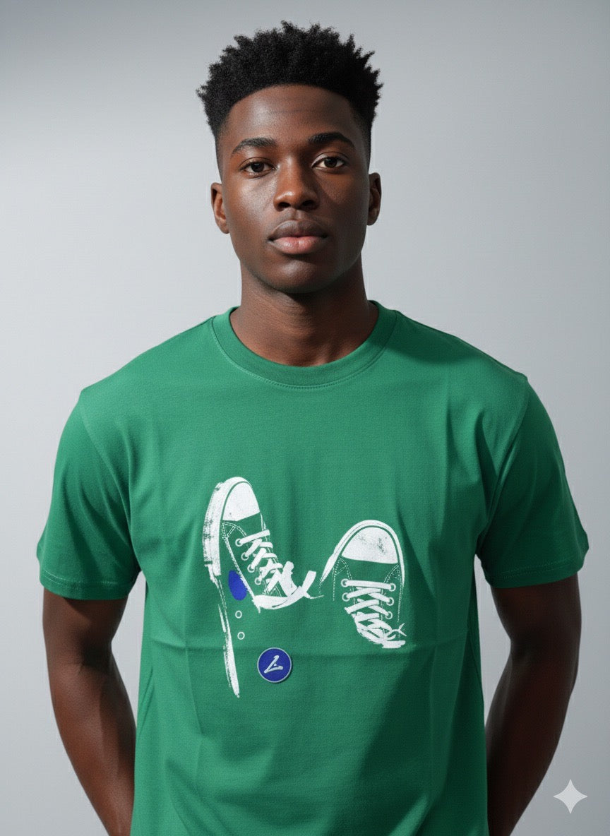T-Shirt Sneakers - Vert Émeraude Streetwear