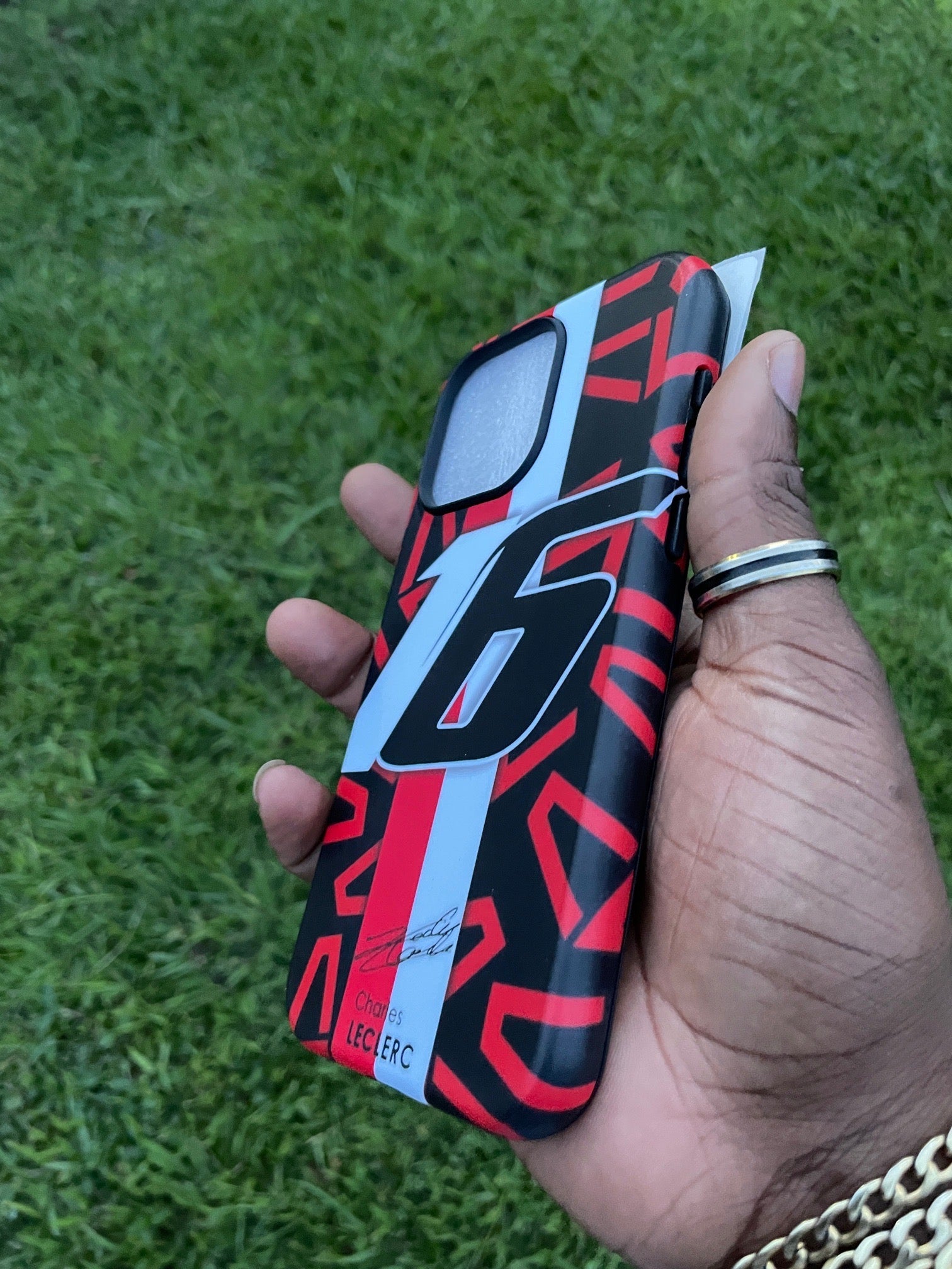 Pochette iPhone Leclerc Racing 🏎️🔴
