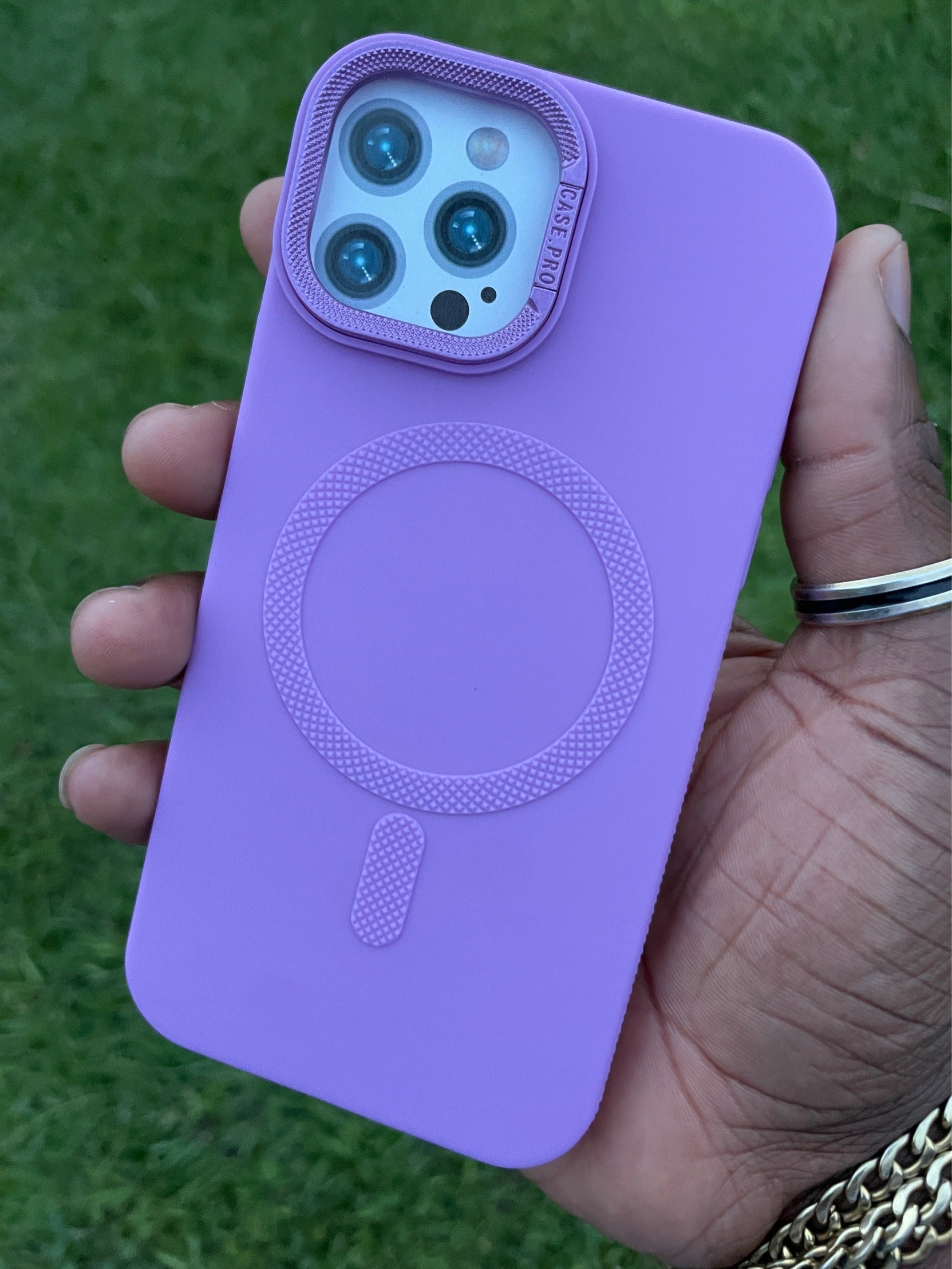 Pochette iPhone 12 Pro/12 Violet Miroir 💜✨