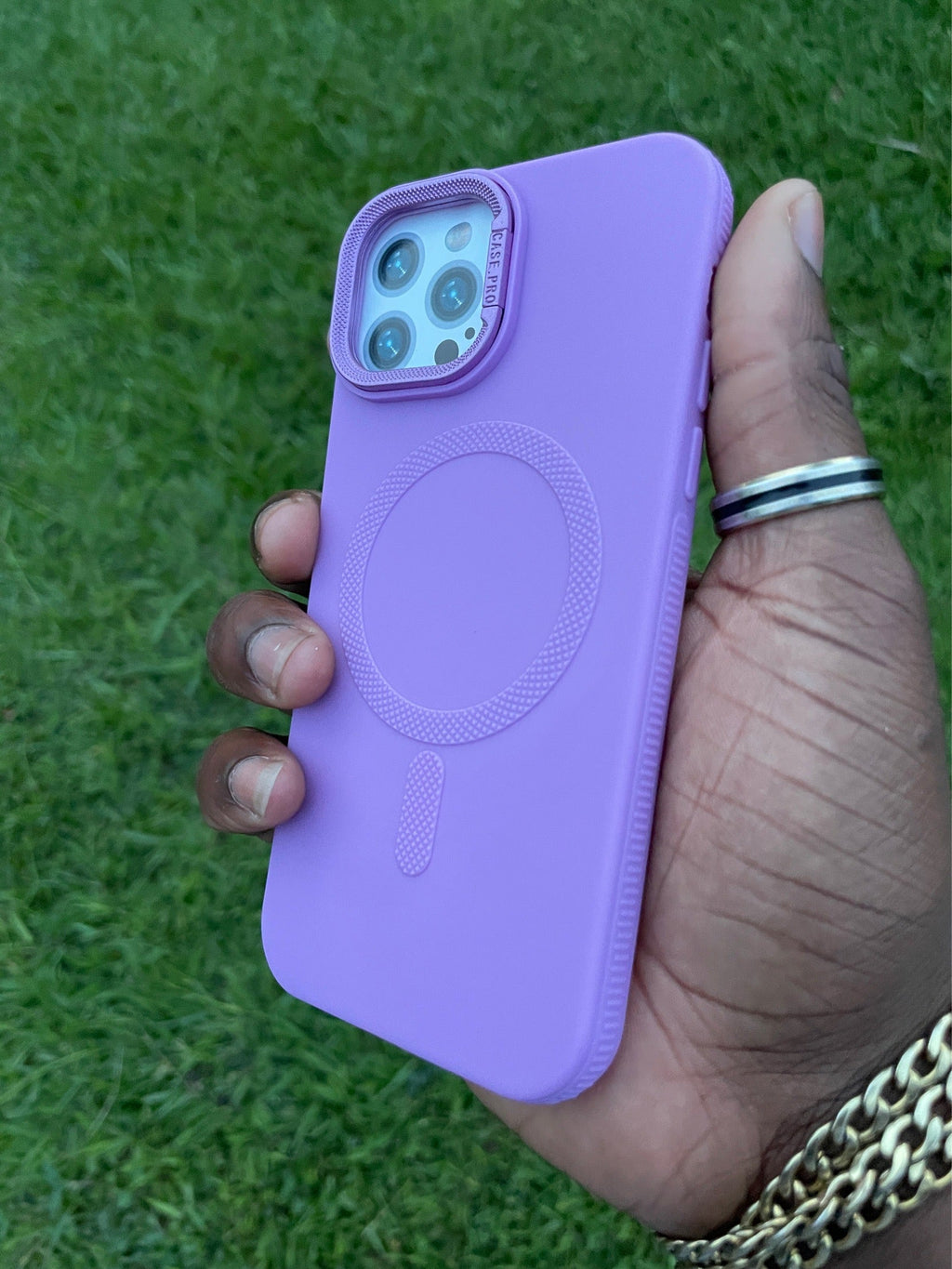 Pochette iPhone 12 Pro/12 Violet Miroir 💜✨