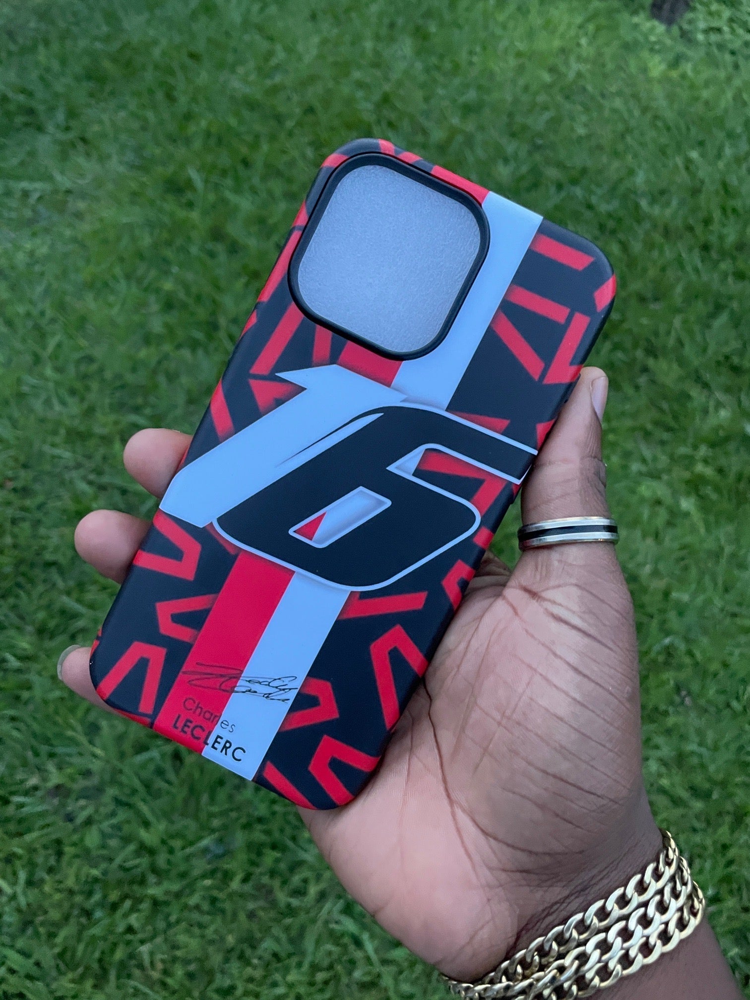 Pochette iPhone Leclerc Racing 🏎️🔴