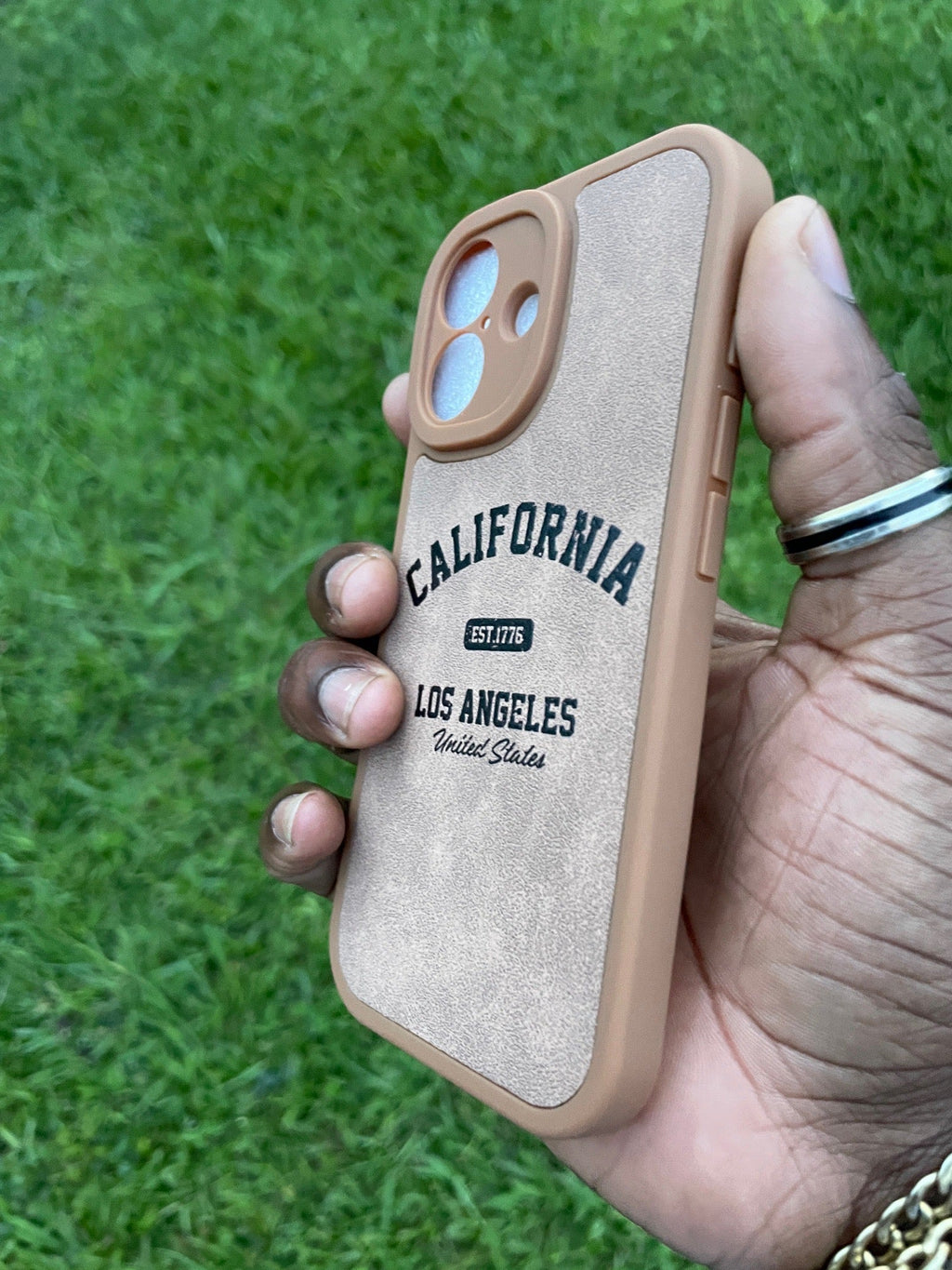 Pochette iPhone 17 California Los Angeles Chocolat 🍫☀️