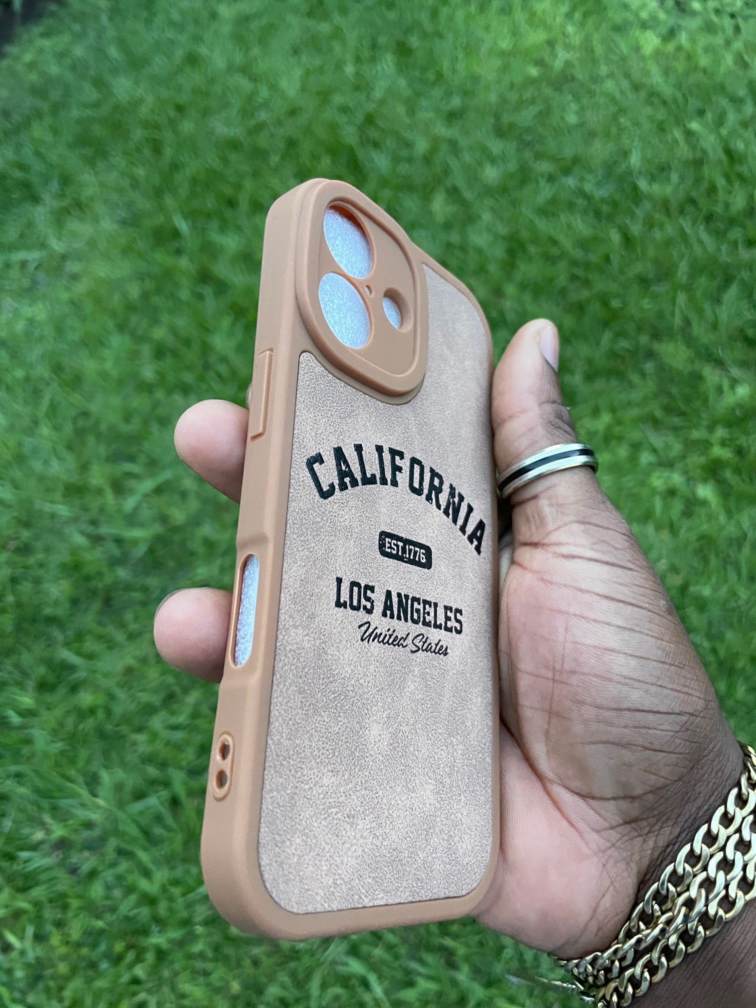 Pochette iPhone 17 California Los Angeles Chocolat 🍫☀️