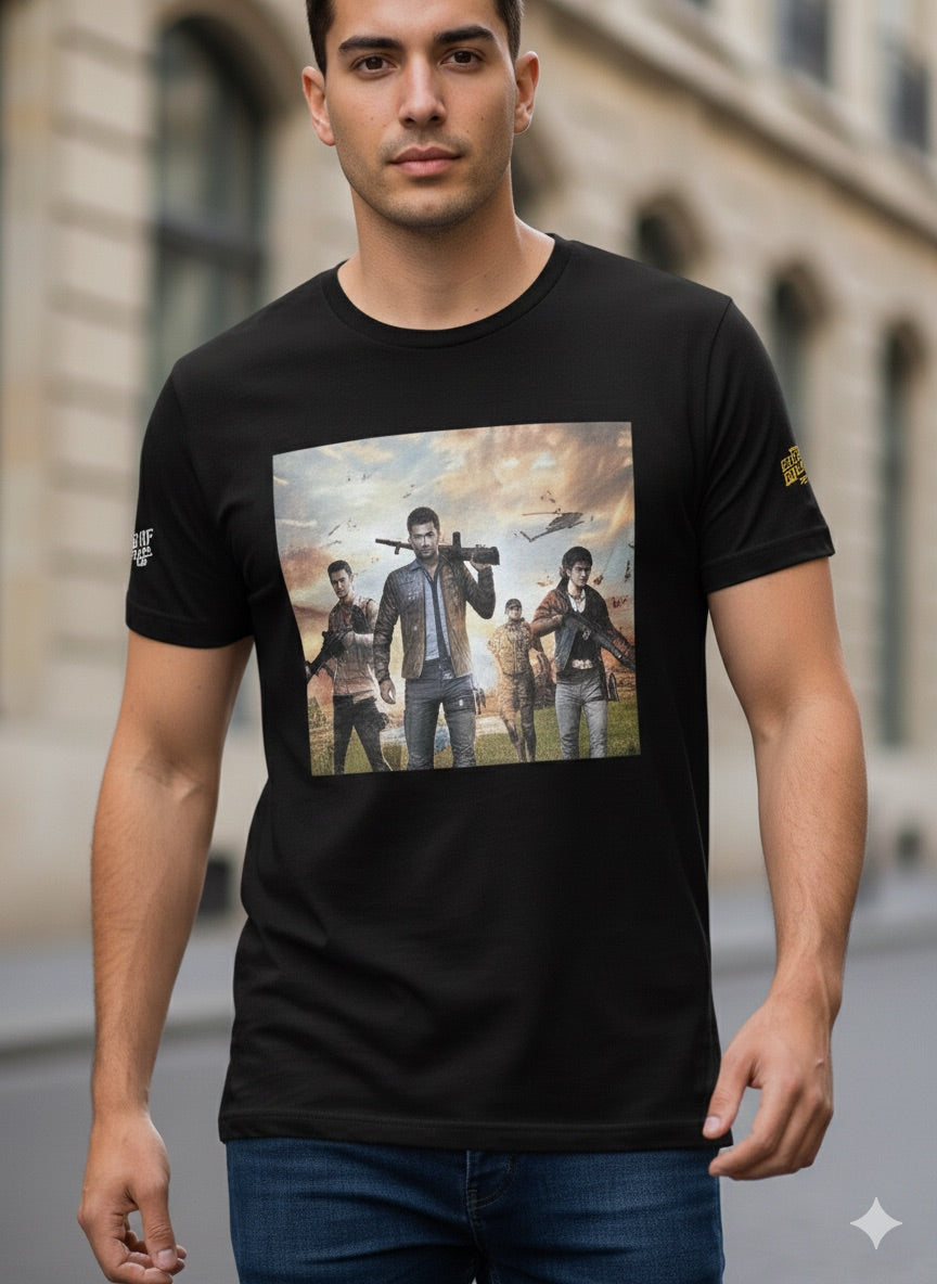 T-Shirt PUBG Gaming - Noir Collector Taille XL