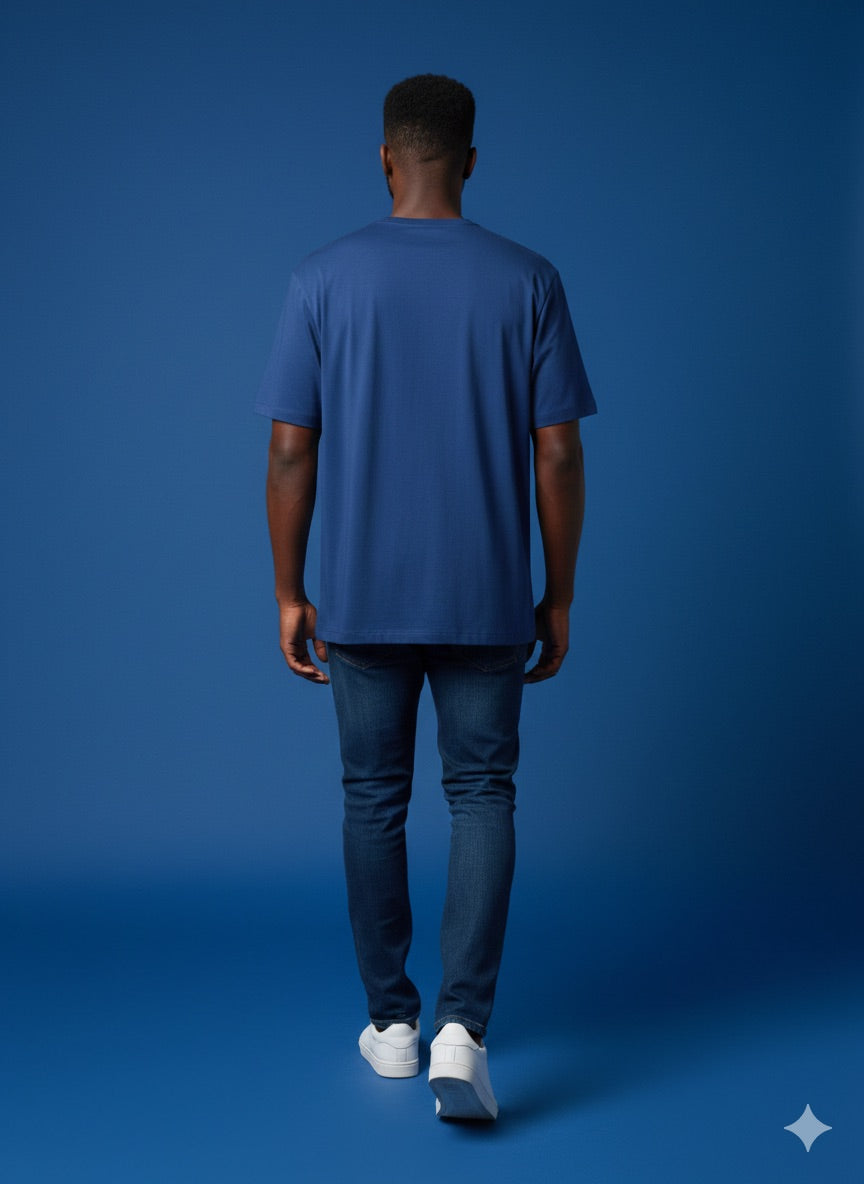 T-Shirt HUAWEI - Bleu Royal Coton Premium