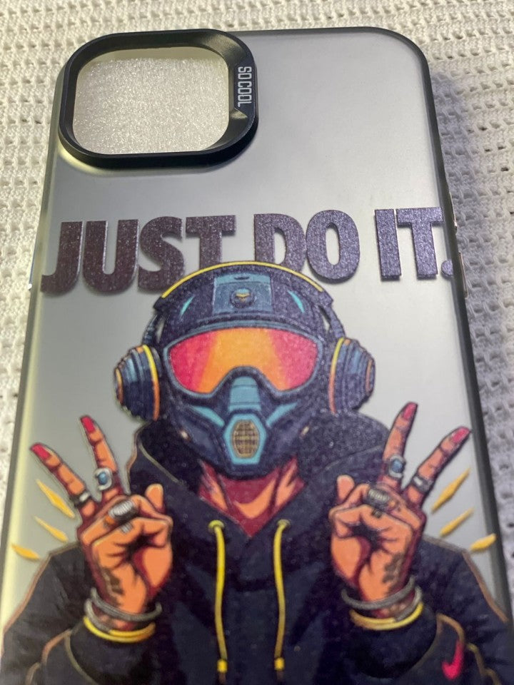 Pochette iPhone 13 Pro Just Do It - Design Street Art