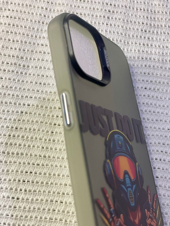 Pochette iPhone 13 Pro Just Do It - Design Street Art