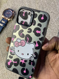 Pochette iPhone 12 Pro Hello Kitty Léopard