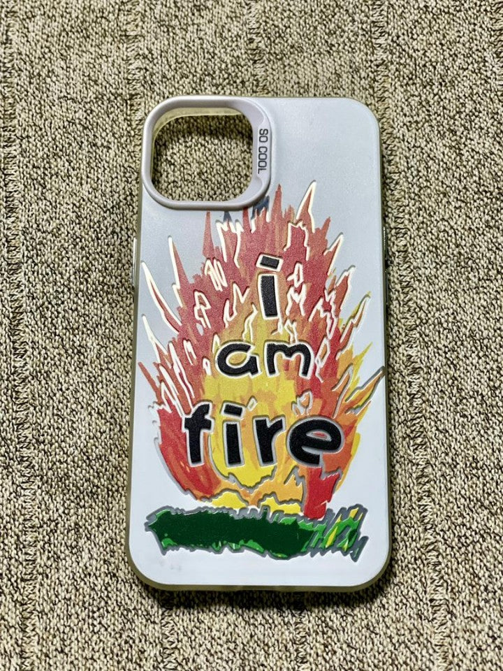 Pochette iPhone 13/14/15 - Design "I Am Fire"