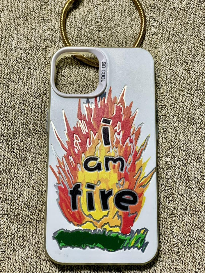 Pochette iPhone 13/14/15 - Design "I Am Fire"