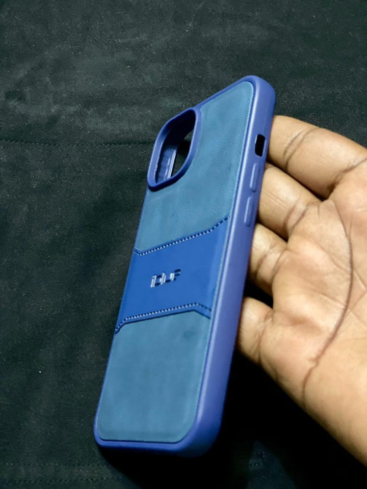 Pochette iPhone Premium - Bleu Marine