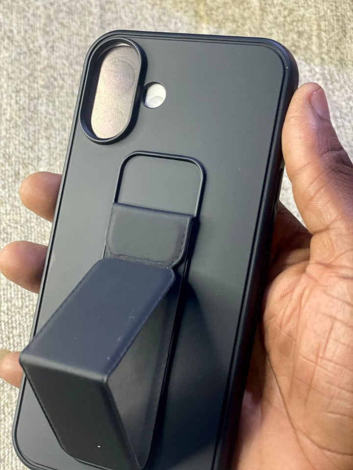 Pochette iPhone 16 Plus avec Support Intégré - Marron