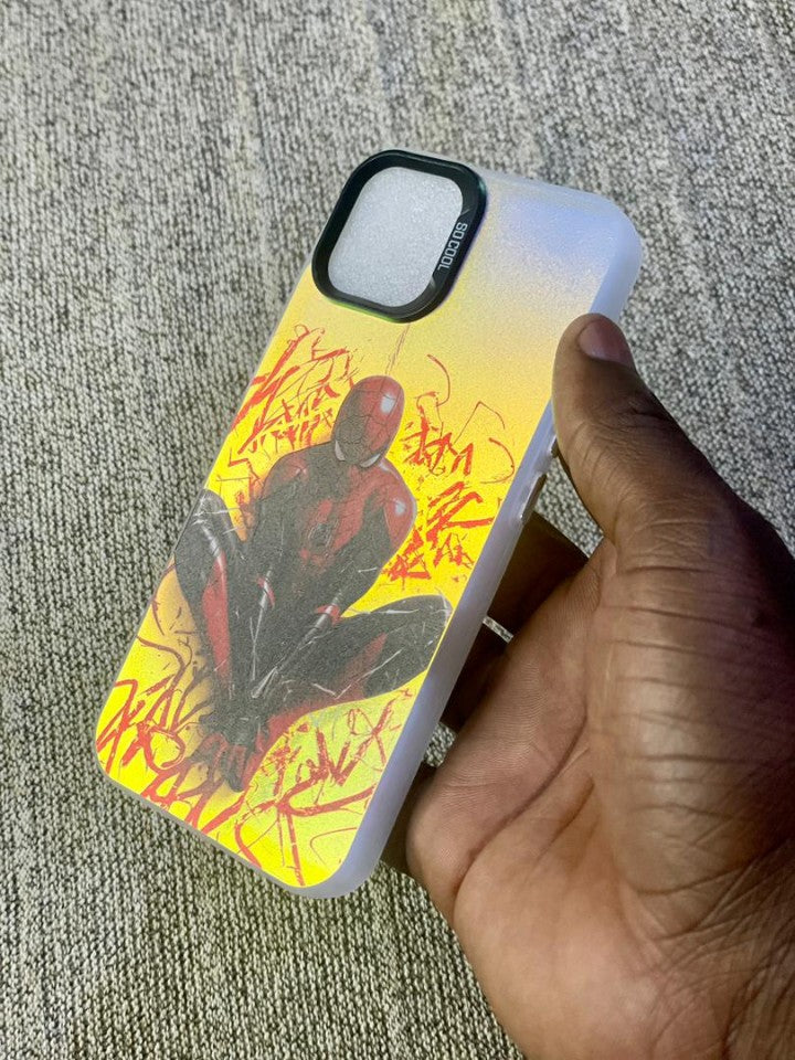 Pochette iPhone 13/14/15 - Deadpool Flammes Explosives