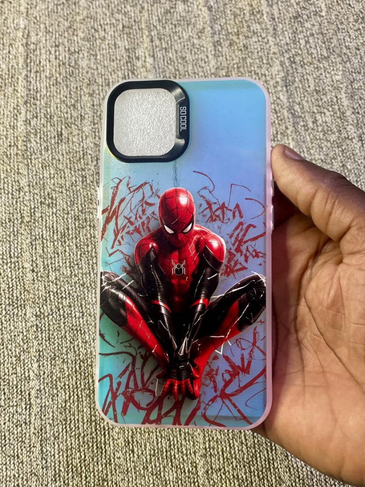 Pochette iPhone 13/14/15 - Deadpool Flammes Explosives