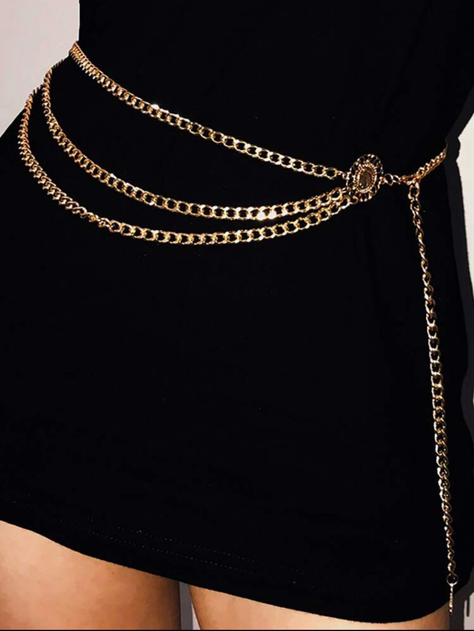 Chaîne de Taille Dorée Multi-Rangs pour Femme