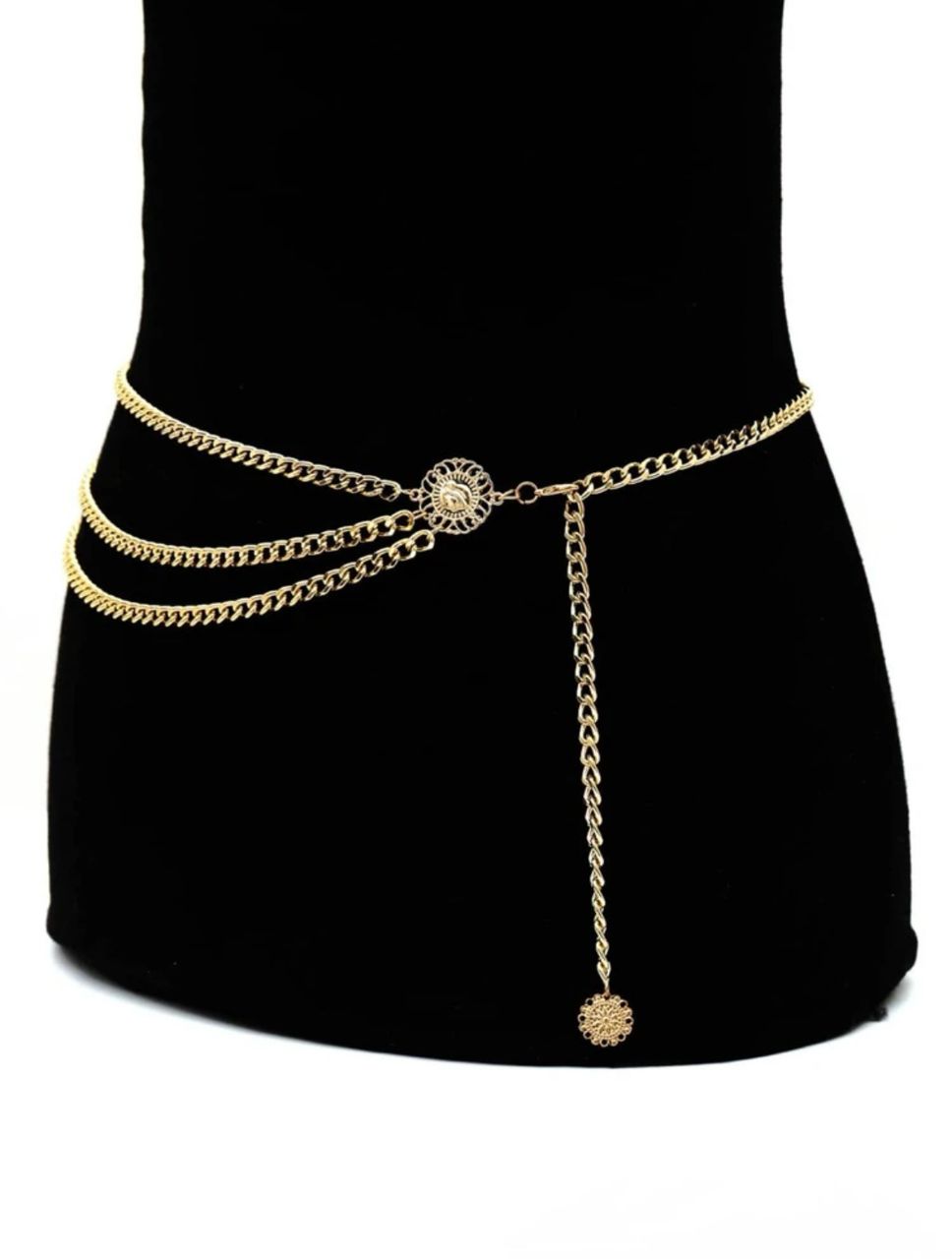 Chaîne de Taille Dorée Multi-Rangs pour Femme