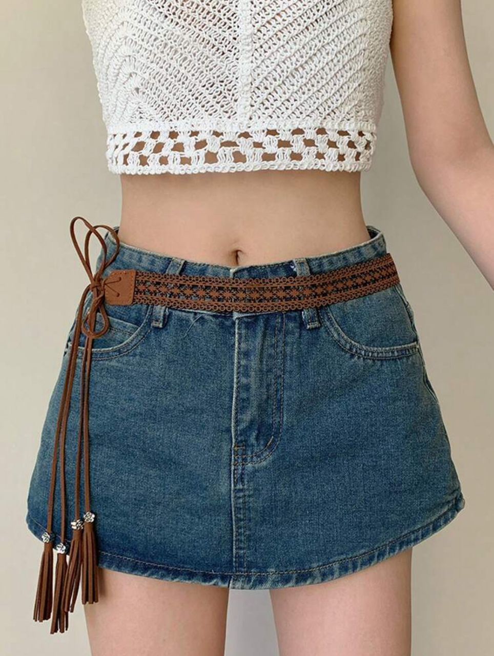 Ceinture Dame Tressée Bohème