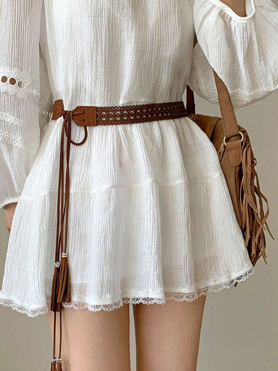 Ceinture Dame Tressée Bohème