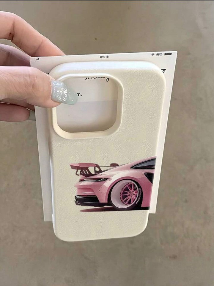Coque iPhone Design Voiture Sport - Compatible 11/XR/14 Pro